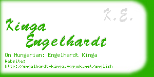 kinga engelhardt business card